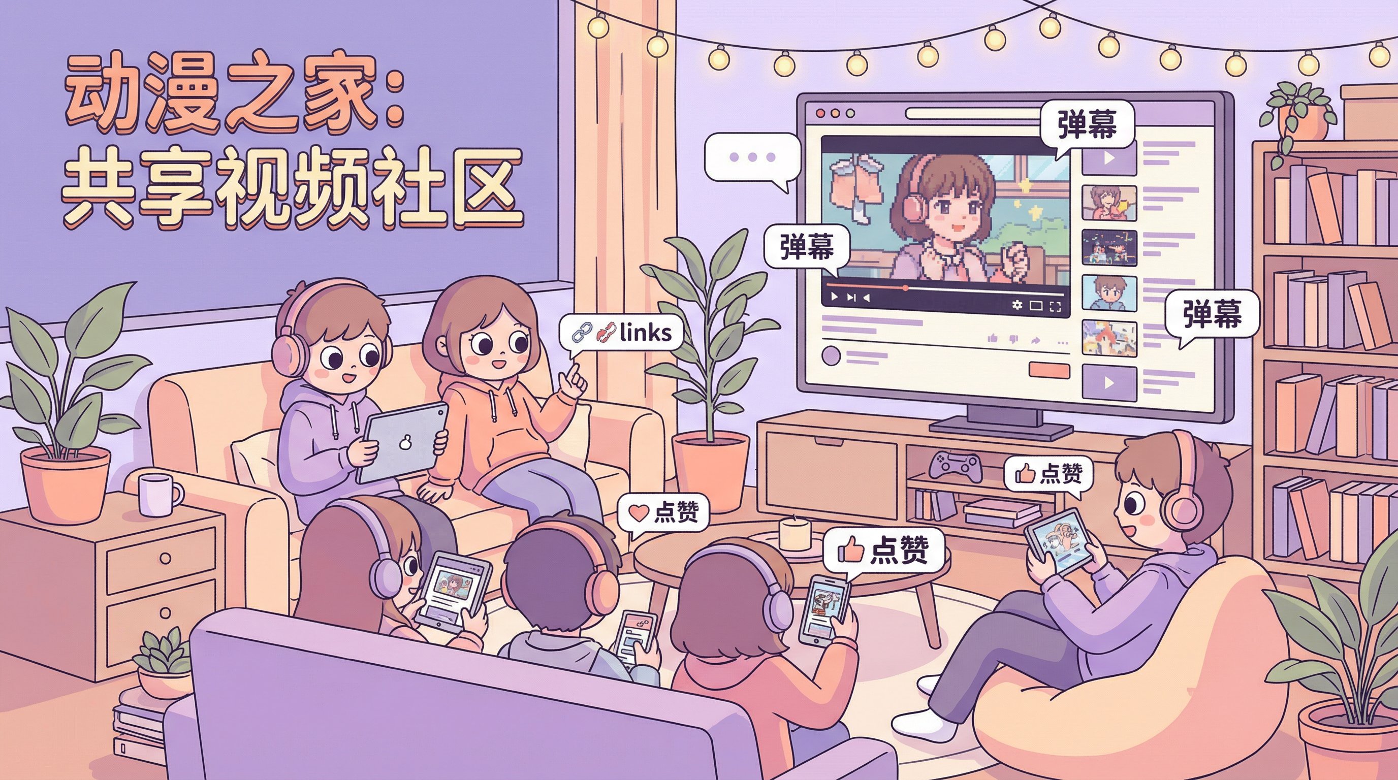 猎奇动漫社区弹幕互动Banner